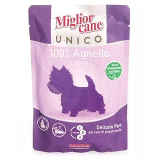 Pate 100% thịt cừu non Miglior cane 100g - dành cho chó con và chó lớn