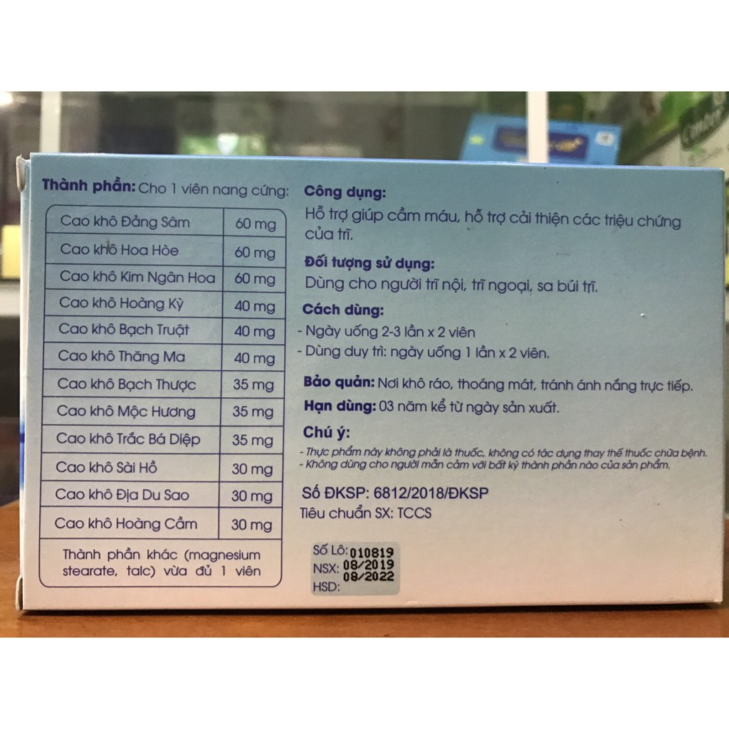 ✅ Bye Tri Byetri Plus – Dành cho người bị trĩ, giúp giảm trĩ nội trĩ ngoại, đau rát hậu môn, giúp co búi trĩ