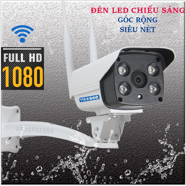 [cavoixanhmart] Camera Wifi Yoosee Lắp ngoài trời Full HD 1080P 2MPX- Có đèn led chiếu sáng | BigBuy360 - bigbuy360.vn