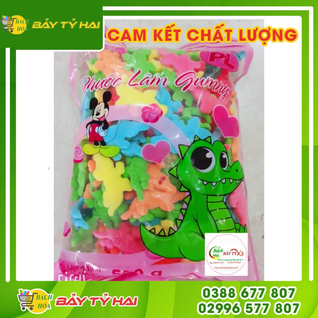 KẸO DẺO HƯƠNG TRÁI CÂY HÌNH CÁ SẤU TÚI 500GR