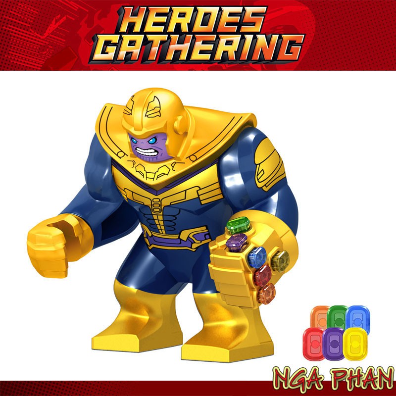 Thanos Và Găng Tay Vô Cực Big Figure Infinity Gauntlet Lego Lele Đồ Chơi Xếp Hình Lắp Ráp