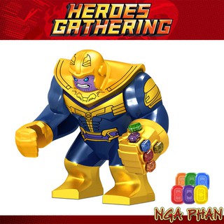 Thanos Và Găng Tay Vô Cực Big Figure Infinity Gauntlet Đồ Chơi Xếp Hình Lắp Ráp Lele