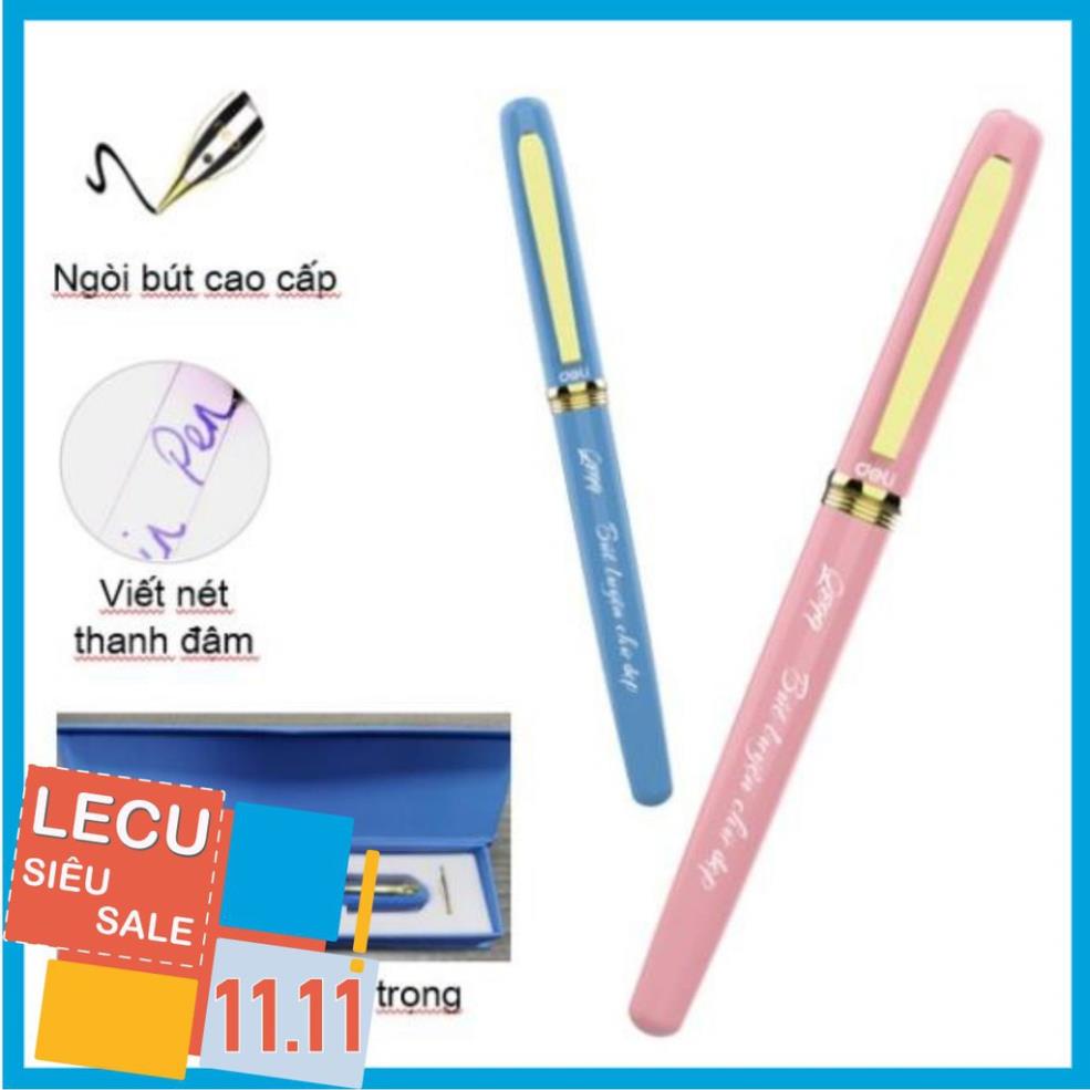 Bút máy học sinh cao cấp Deli - Thiết kế thời trang, ngòi bút chất lượng vượt trội - Có hộp đựng trang trọng - CQ899
