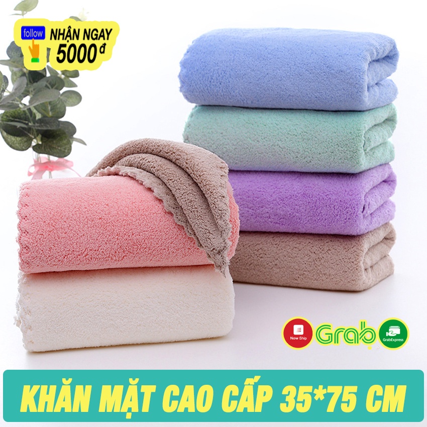 Khăn Mặt Lông Cừu HAPPYHOUSE84 - Khăn Tắm Cao Cấp 35x75cm - Siêu Mềm Thấm Hút Tốt – Dày Dặn Không Kích Ứng Da