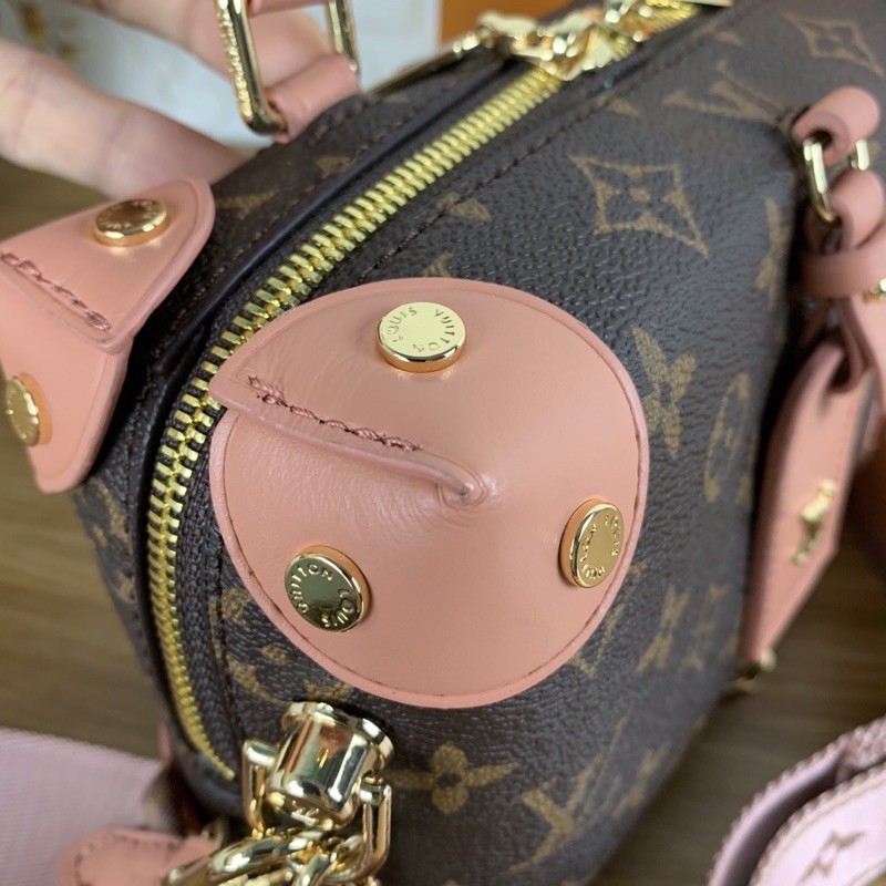 Túi xách LV Louis Vuitton Petite malle màu hồng size 20cm