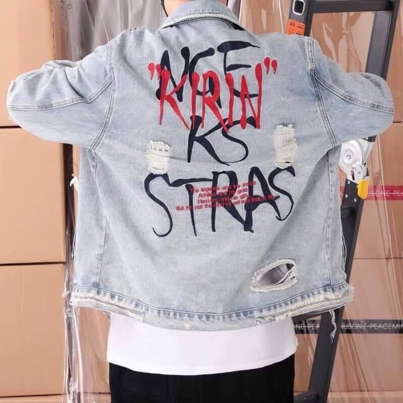 [Freeship] Áo khoác jean nam nữ thời trang Noble phong cách HÀN QUỐC MO99