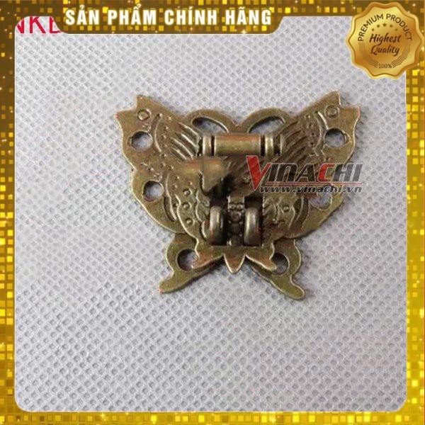 NẮP KHÓA GIẢ CỔ HÌNH BƯỚM 45x36MM - BỘ 2 CÁI hàng cao cấp