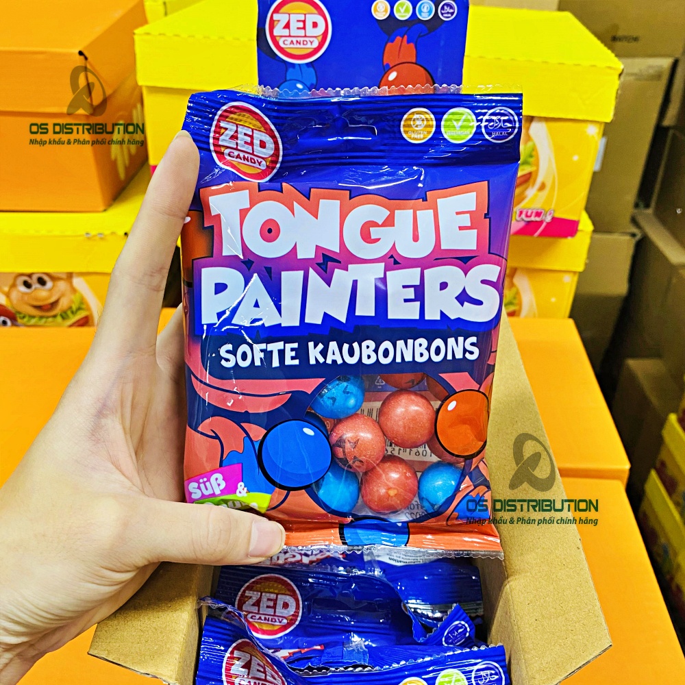 Kẹo soft chewy Zed Candy vị Tongue Painters nhập khẩu Hà Lan gói 99gr