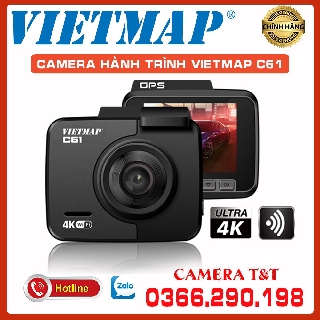 [GIẢM GIÁ 250K] VIETMAP C61 - CAMERA HÀNH TRÌNH 4K WIFI - PHIÊN BẢN MỚI 2021 - TẶNG THẺ 32G VIETMAP CHÍNH HÃNG