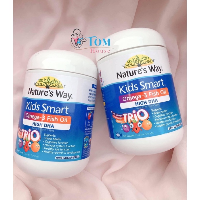 Kẹo gum Nature's Way Kids Smart Omega3 DHA Trio