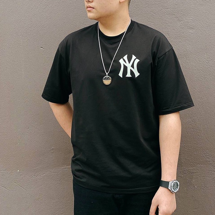 Áo thun nam nữ unisex BIGSIZE NY áo phông cotton co giãn thoáng mát mềm mịn basic tay LỠ có size lớn đến 90kg