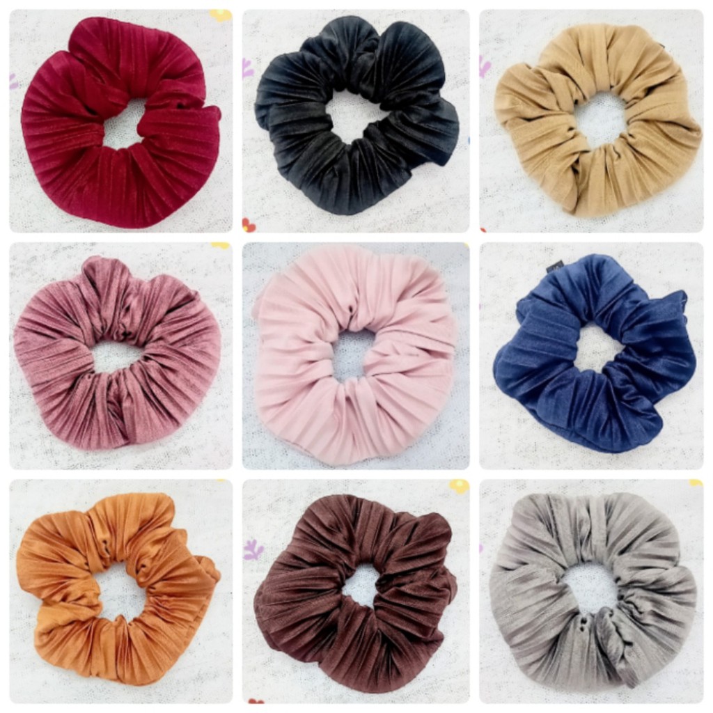 CỘT TÓC VẢI SCRUNCHIES GÂN THỜI TRANG HÀNG THÁI