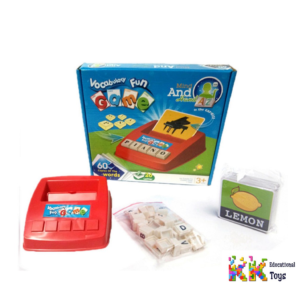 Đồ chơi giáo dục: Vui học từ mới tiếng Anh - Vocabulary fun game - KKstore