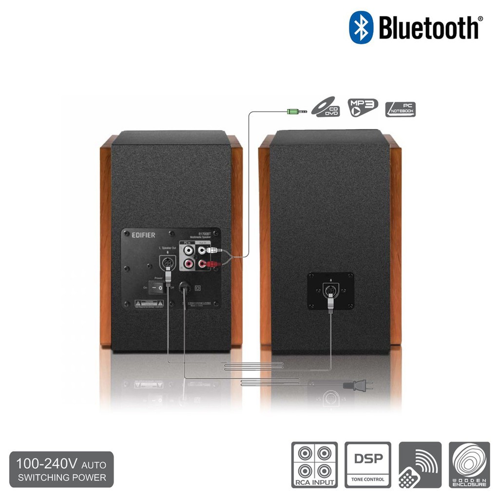 Loa Kiểm Âm Công Suất Lớn Bluetooth Edifier R1700BT AZONE Cao Cấp