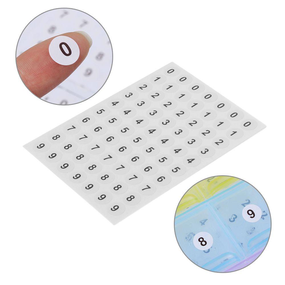 Btlimer 12 Tờ Nhãn Dán Hộp Số Phân Loại Tự Dính