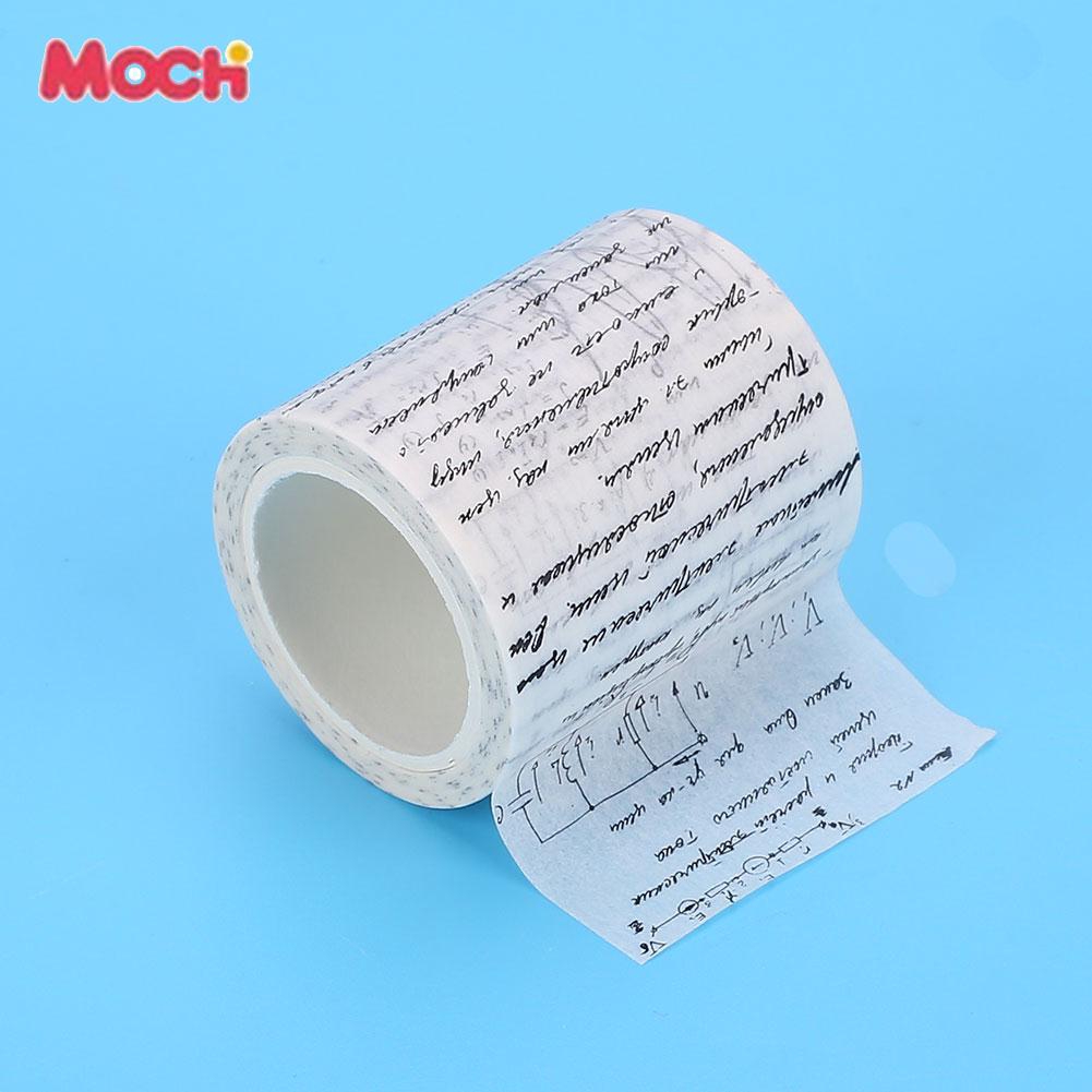 Băng dính Washi bằng giấy 50mm in hoạ tiết độc đáo dùng trang trí tiện dụng