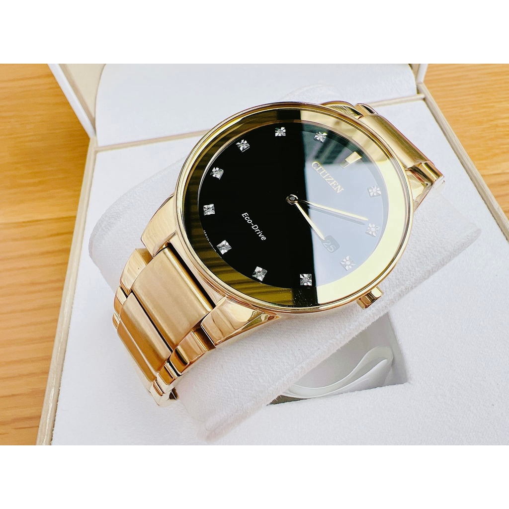 Đồng Hồ Nam CITIZEN AXIOM BLACK DIAL MEN'S WATCH AU1062-56G Chính Hãng Tặng Dây Da Cao Cấp