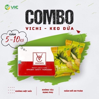Combo Kẹo Dứa giảm cân và Vichi 7 ngày