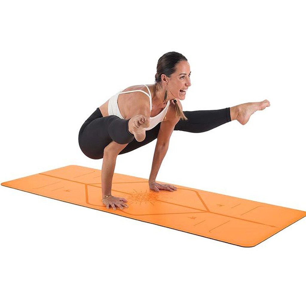 Thảm Tập Yoga Định Tuyến Da PU Chọn Màu Chính Hãng Amalife Thảm Yoga Tập Gym Cao Cấp + Túi Đựng Thảm và Dây Buộc Cao Cấp