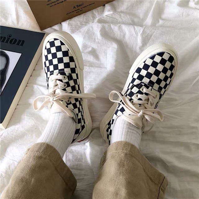 Hàng order ảnh thật cuối giày vans  ulzzang kẻ caro