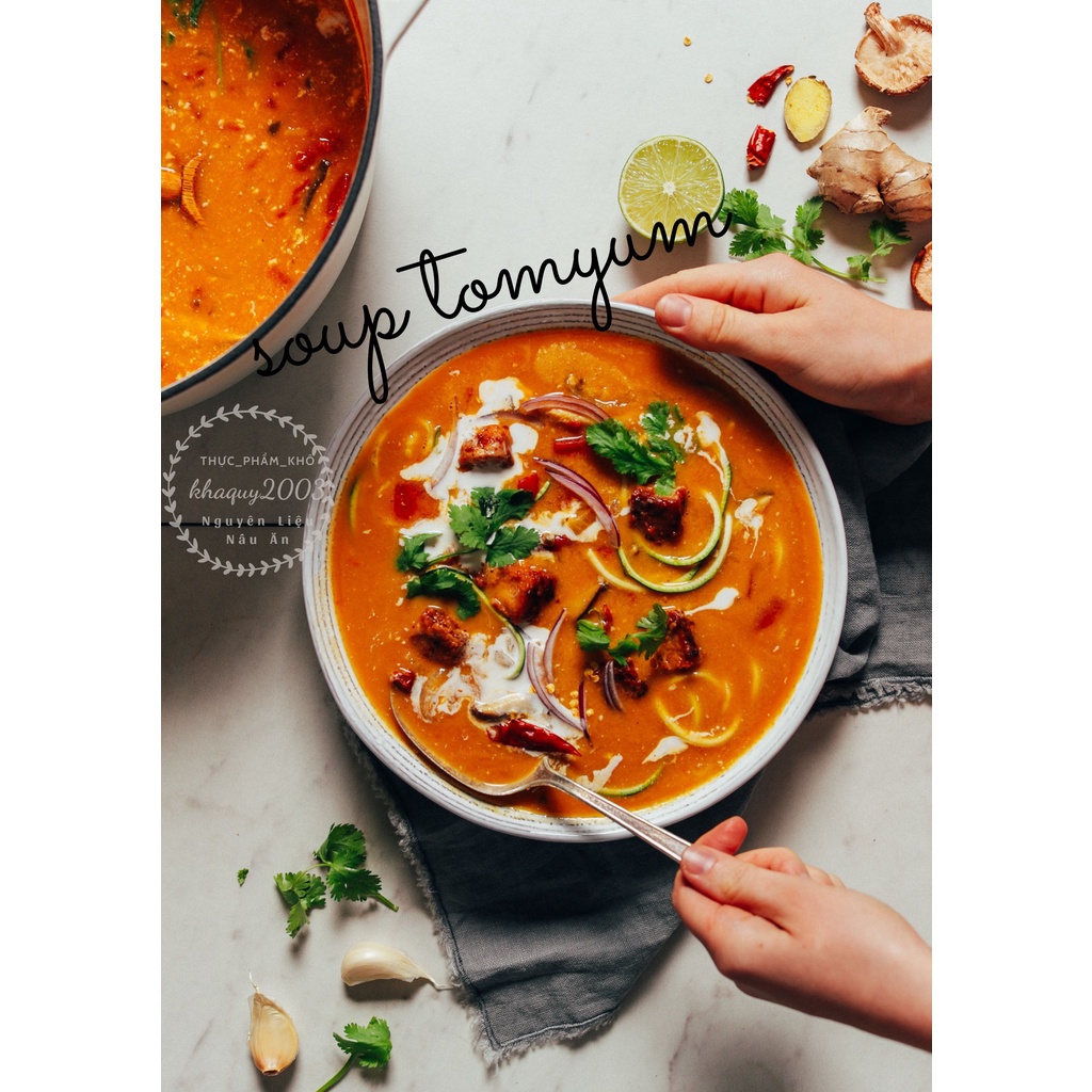 Gia vị nấu lẩu Thái Tom Yum hủ 454gr