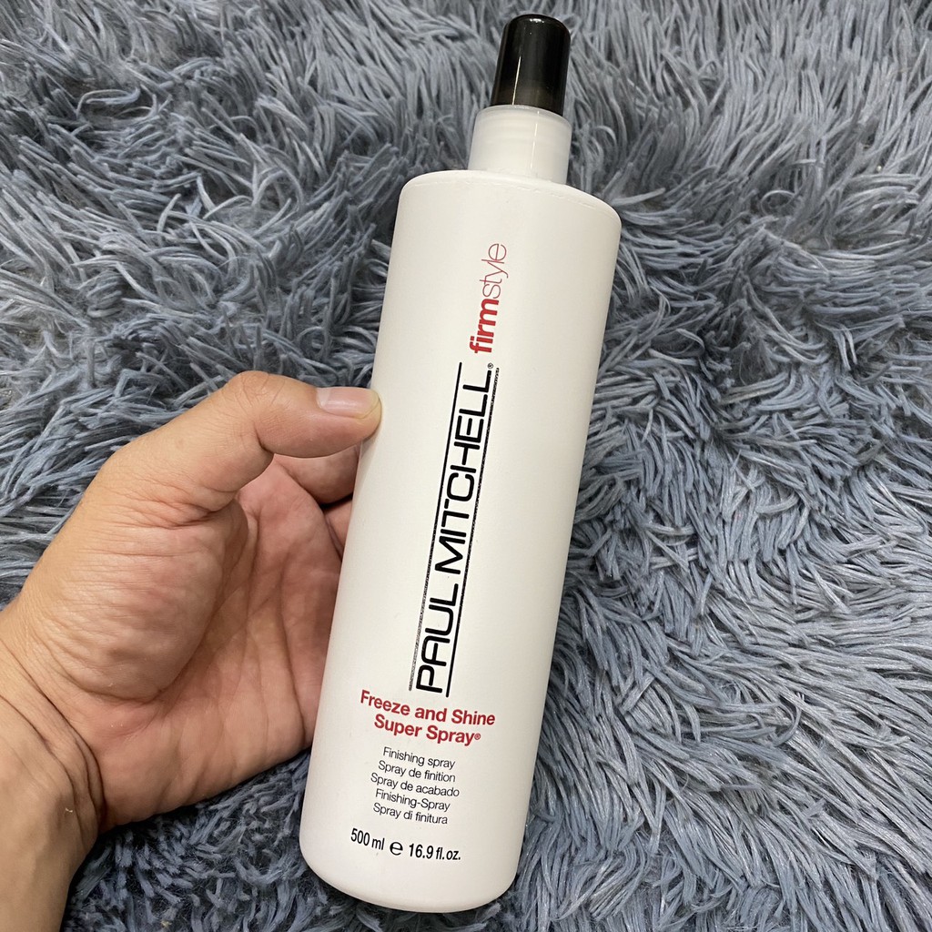 Keo xịt tạo kiểu cứng và sáng bóng Freeze and Shine Super Spray Paul Mitchell