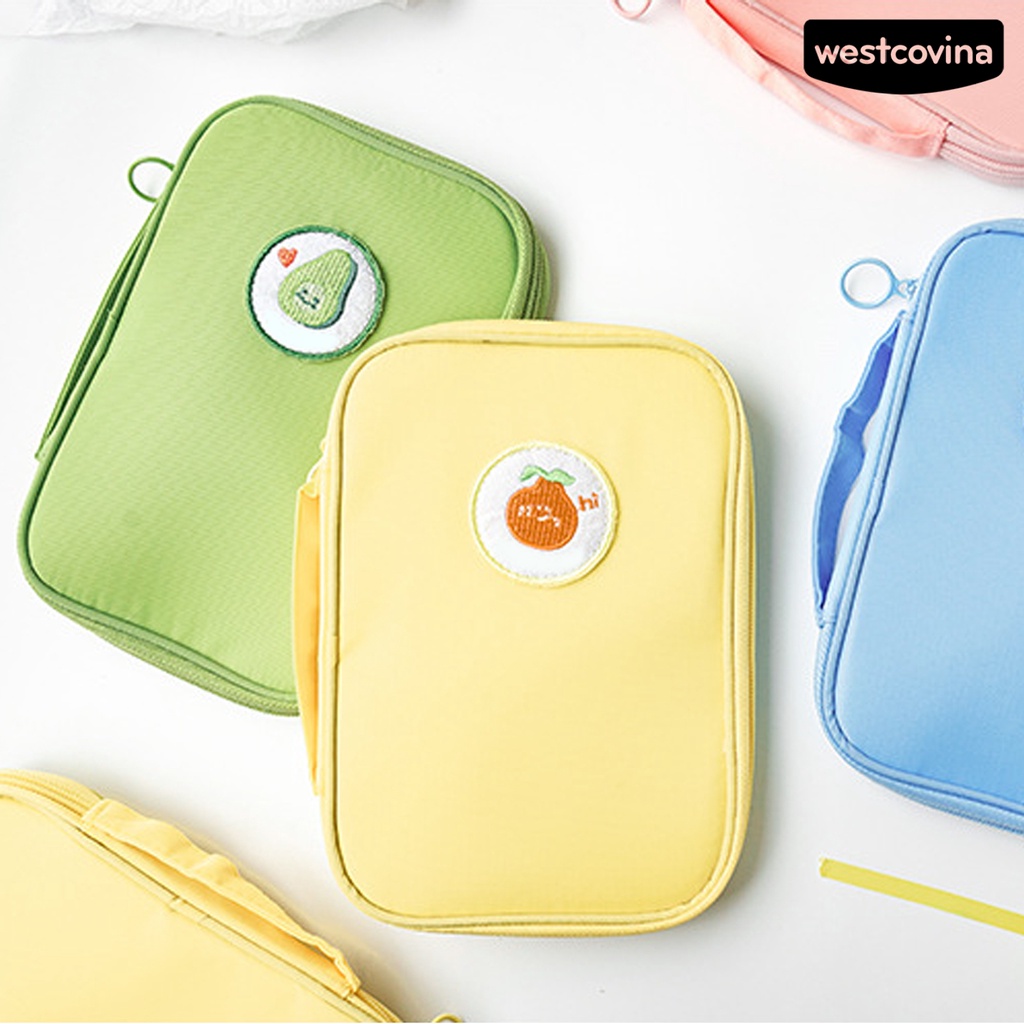 [Hot]✍Túi Đựng Bút Chì Bằng Nylon Sức Chứa Lớn Cho Học Sinh Nhân Viên Văn Phòng