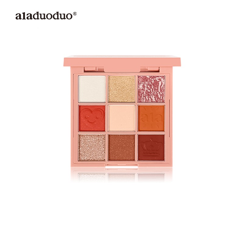 Bảng phấn mắt ALADUODUO 9 màu Shimmer Matte Glitter Eyeshadow Palette