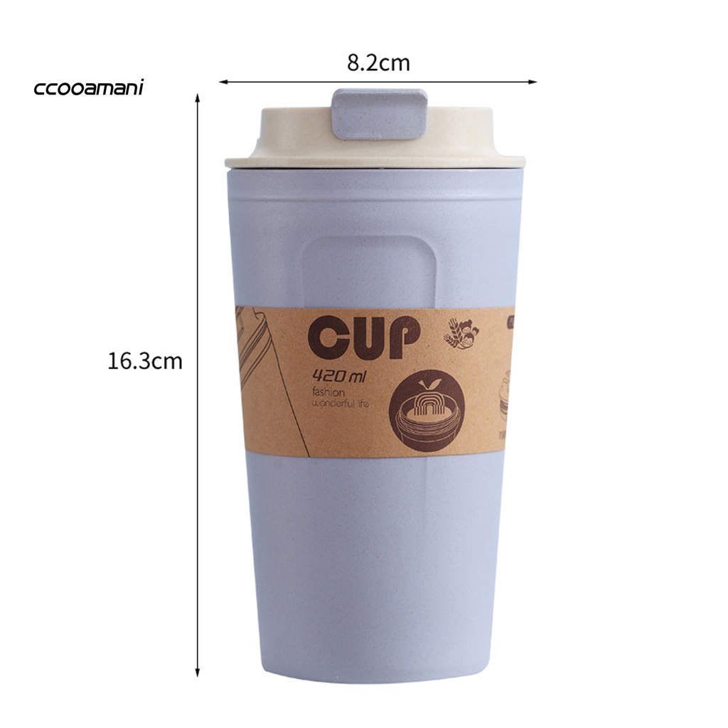 CC Coffee Cup BPA Free Portable Fiber Sustainable Travel Tumbler Mug for Home