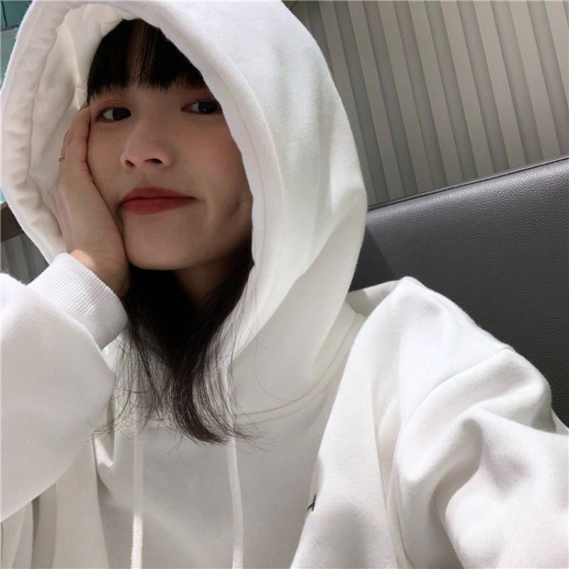 Áo Hoodie 2 Màu Xanh / Trắng siêu xinh . Áo Lót Nỉ chất đẹp ❤❤❤