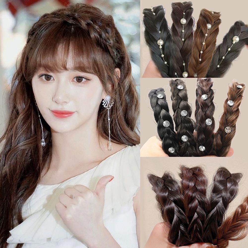 1 Băng Đô Cài Tóc Đính Tóc Giả Cho Nữ