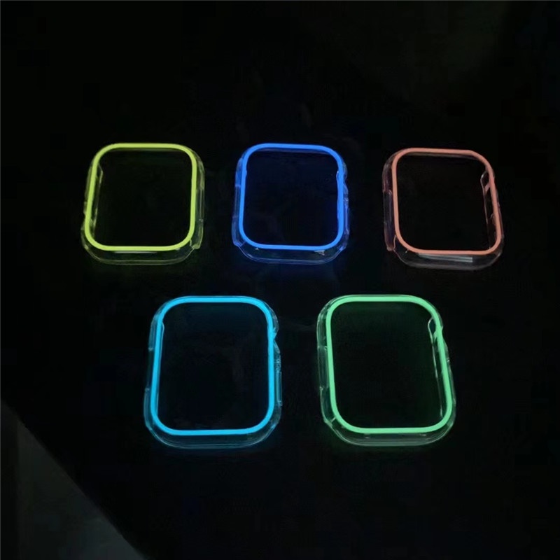 Ốp Bảo Vệ Bằng PC Cứng Huỳnh Quang 49mm 45mm 41mm 44mm 40mm 42mm 38mm Cho Đồng Hồ Apple Watch Series Ultra / 8 / 7 / SE / 6 / 5 / 4 / 3 / 2 / 1
