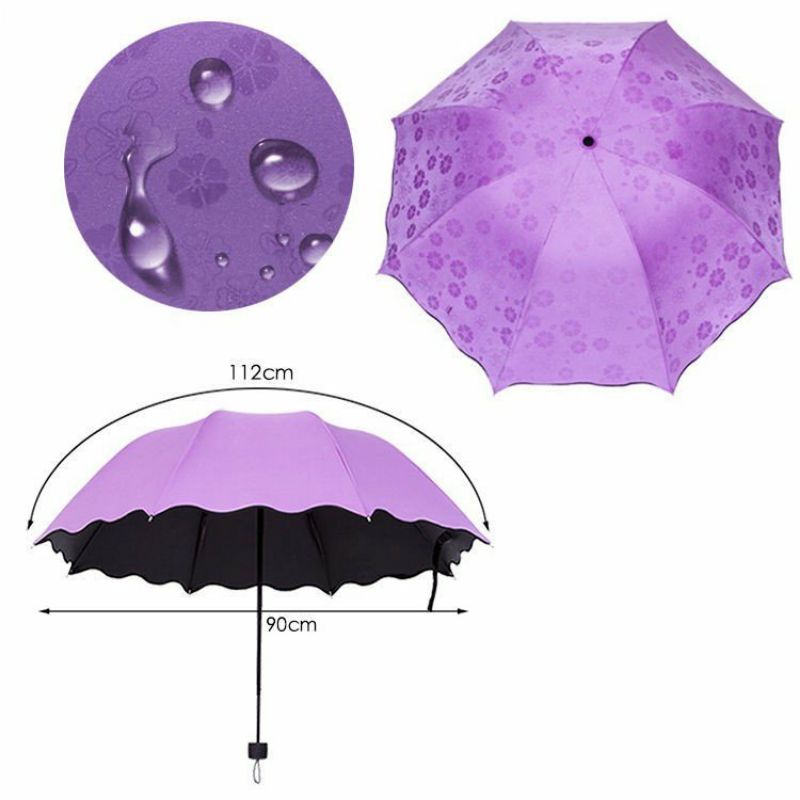 Ô dù nở hoa khi gặp nước, chống tia UV