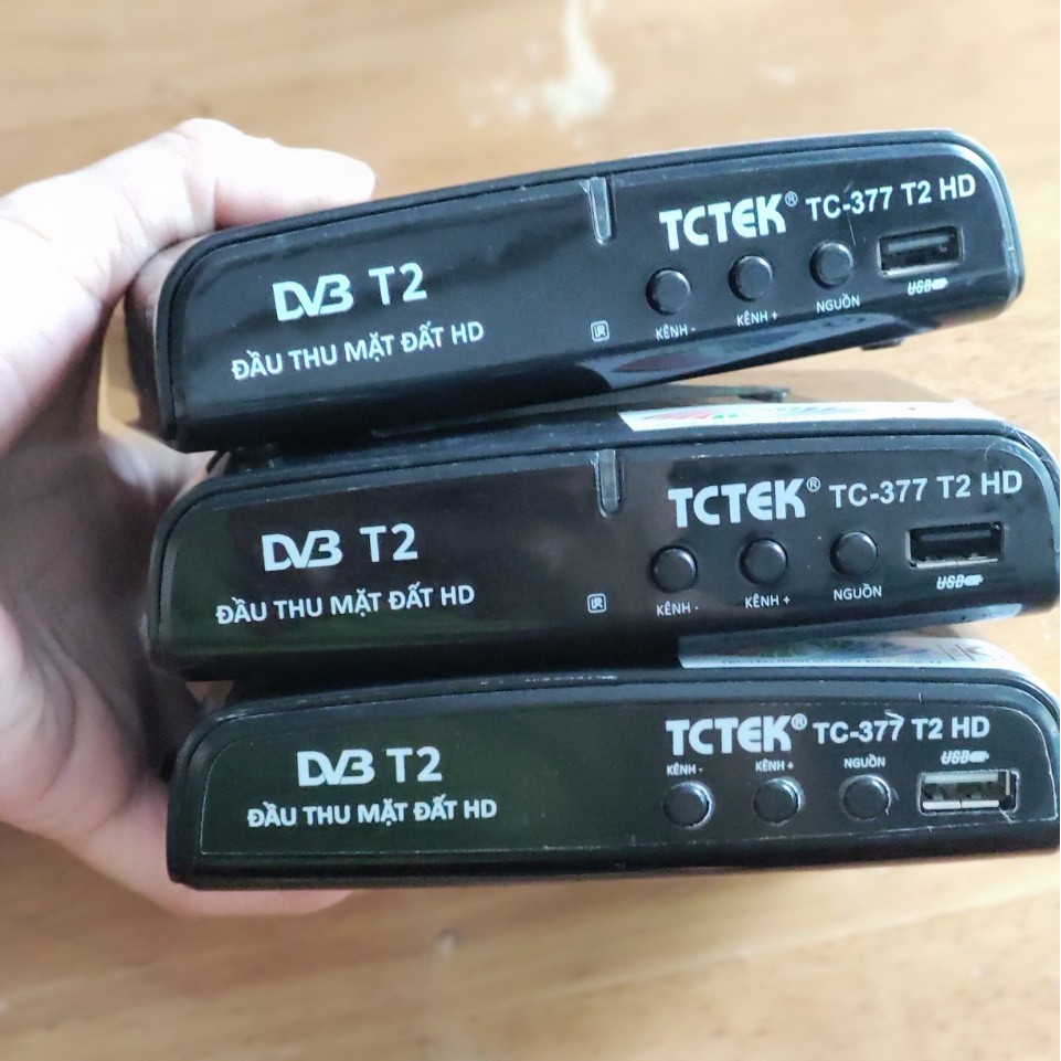 ĐẦU THU DVB-T2 TCTEK (KÈM PHỤ KIỆN) Bảo hành 12 tháng/ Đầu thu/ăng ten dvb/dây cáp kết nối đầu mặt đất