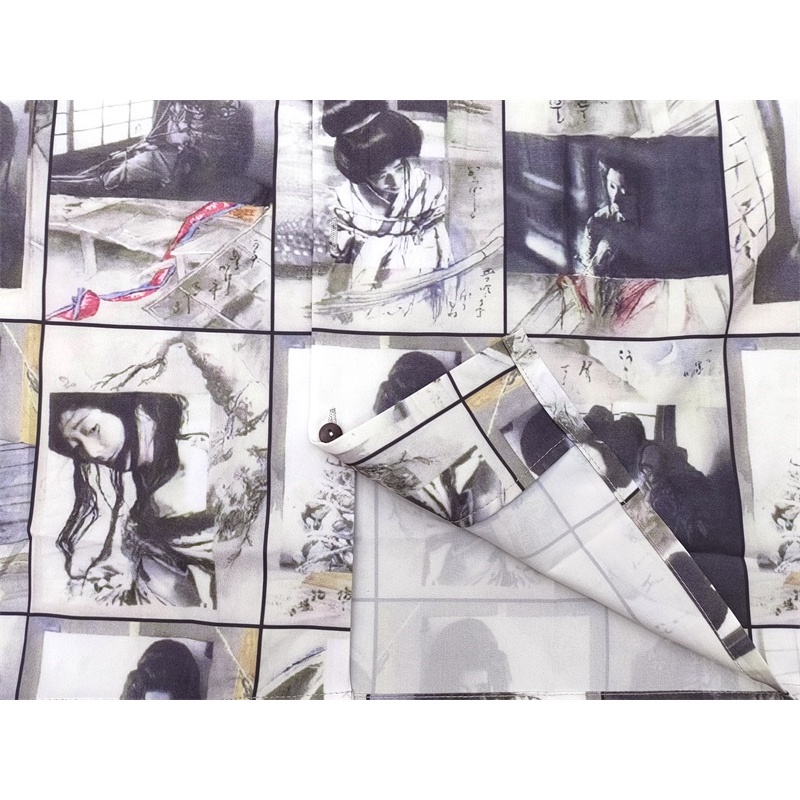 Áo Sơ Mi Tay Dài In Hình WACKO MARIA Plus Size Cho Nam Nữ