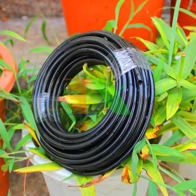 Cuộn 50m dây dẫn tưới PVC Φ8/11, Dây tưới 10 ly, Ống nước 10 mm, Dây tưới nước phun nước