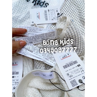 Set Váy Len Bé Gái Smock Trắng ZA(bán lẻ áo, lẻ chân váy)