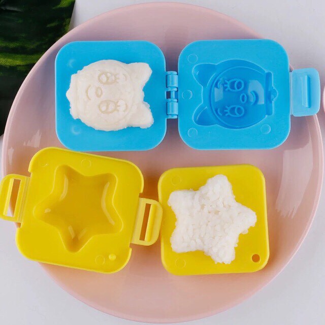 Khuôn cơm cho bé ăn dặm kiểu nhật khuôn làm bánh ép trứng tạo hình ngộ nghĩnh dễ thương