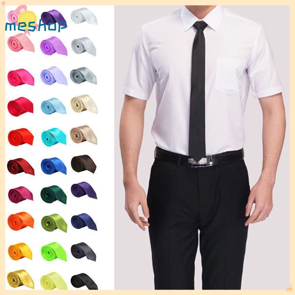 Cà Vạt Lụa Màu Sắc Đơn Giản Lịch Lãm Cho Nam Giới