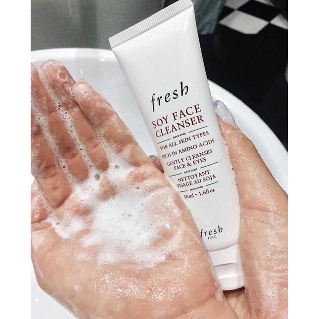 Sữa rửa mặt Fresh Soy Face Cleanser unbox