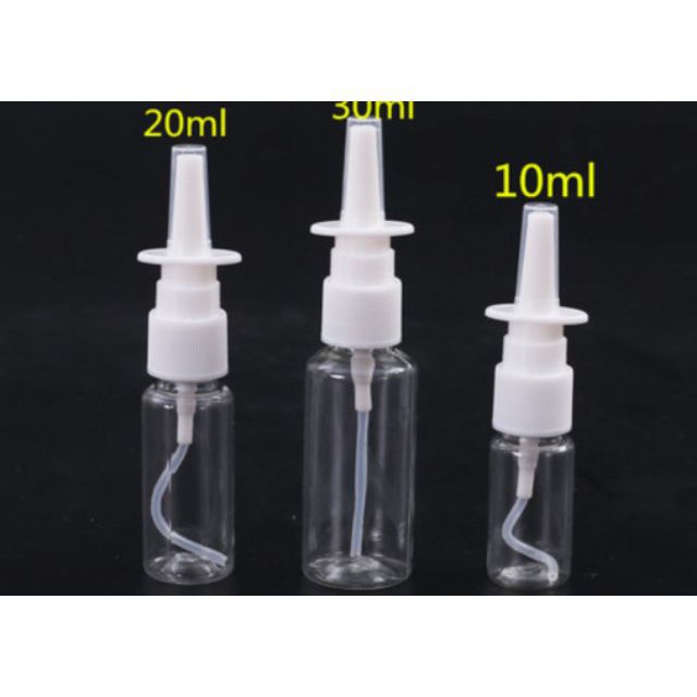 [RẺ VÔ ĐỊCH] Chai nhựa xịt mũi 10ml, 20ml chiết dung dịch, phụ kiện du lịch