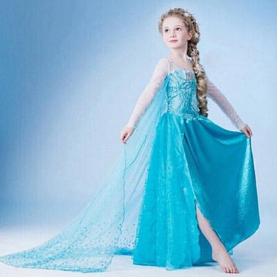 Hàng Nhập Đầm công chúa elsa. nữ hoàng băng giá frozen D180