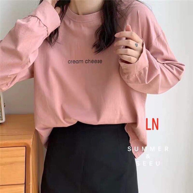 [FREESHIP ĐƠN TỪ 50K] Áo thun Cream Cheese tay suông LNG1019