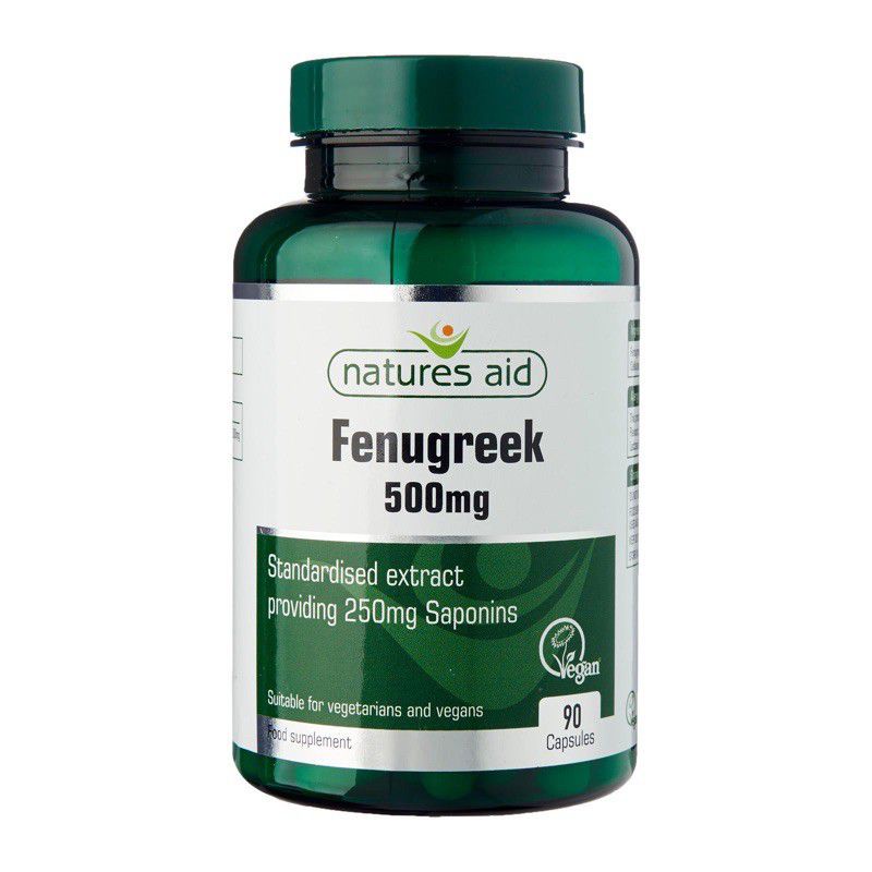 [Date 2023] Viên uống cỏ cari lợi sữa Fenugreek Natures aid 500mg