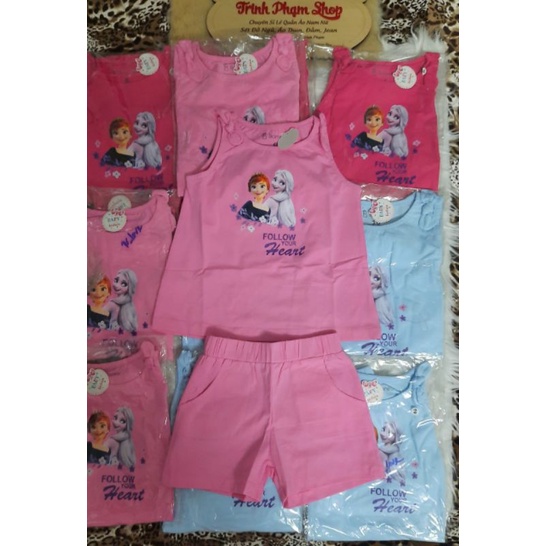 ☀️ bộ Elsa quần Đùi Tay cánh Cho Bé gái chất cotton chính phẩm cao cấp