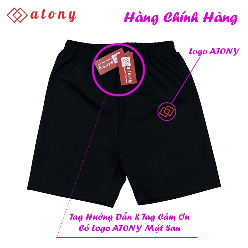 Quần Đổ Mồ Hôi Giảm Mỡ Bụng ATONY, Tráng Bạc Nano Nhật Bản, Tăng Sinh Nhiệt, Giảm Mỡ Bụng, Đùi, Ép Cân Nhanh