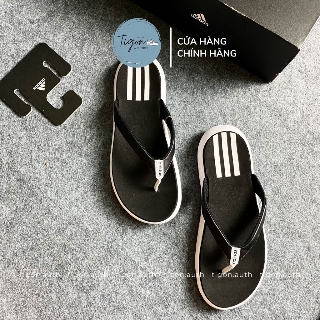 Dép Xỏ Ngón Adidas Chính Hãng , Dép Kẹp Adidas Comfort Flipflops Chất Liệu Da Cao Su Cao Cấp Thiết Kế Trẻ Trung Đơn Giản