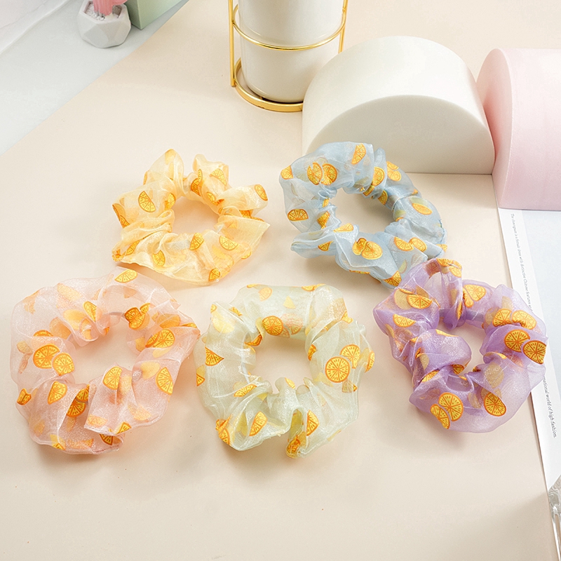 Dây buộc tóc đơn giản hoang dã họa tiết hoa d062603