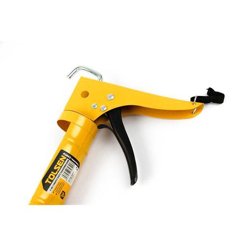 Súng bắn keo silicone inox 225mm tolsen 43042/ 43043 industrial 3-in-1 heavy duty caulking gun