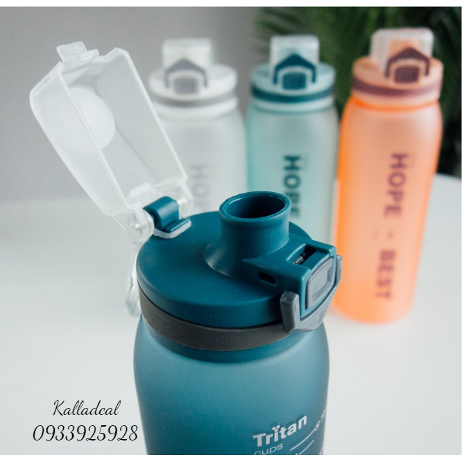 Bình Nước❤️FREESHIP❤️Thể Thao Nhựa Tritan 900ml Tập Gym Hope To Best | BigBuy360 - bigbuy360.vn